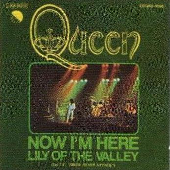 Queen 'Now I'm Here' Spanish 7" front sleeve