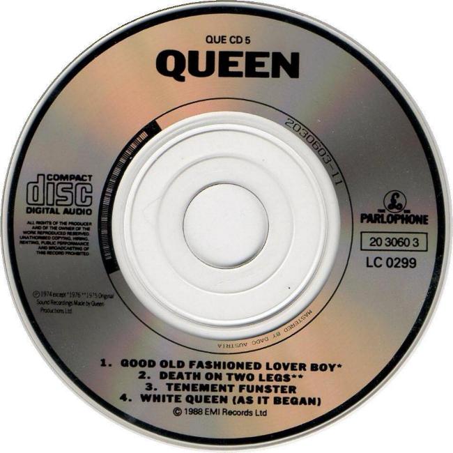 Queen 'Queen's First EP' UK CD disc