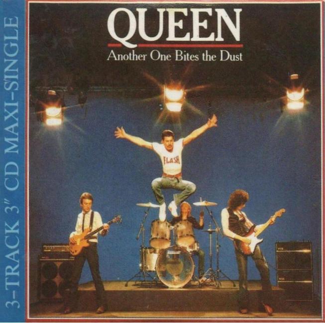 Queen 'Another One Bites The Dust' UK CD front sleeve
