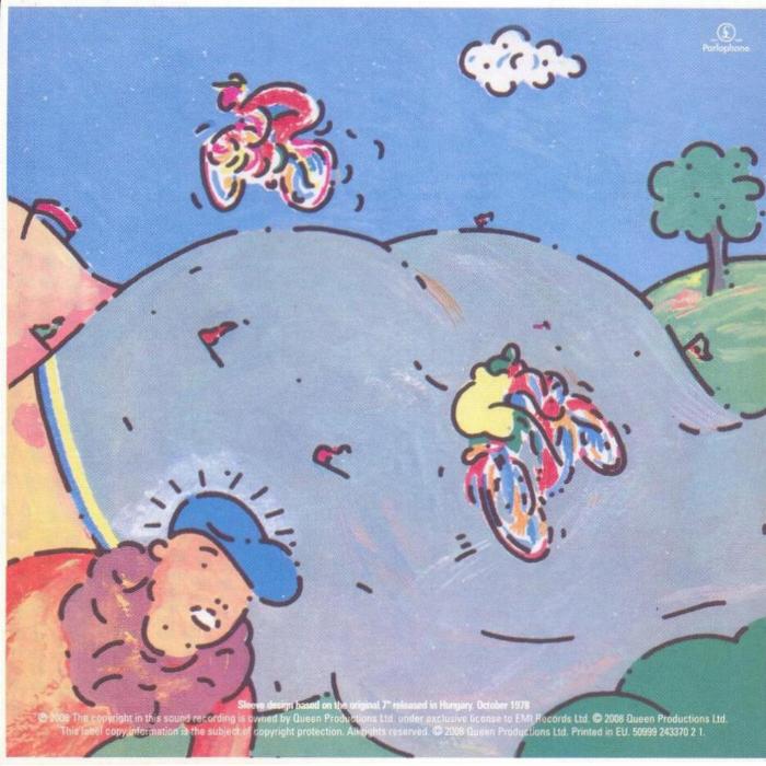 Queen 'Bicycle Race' UK Singles Collection CD back sleeve