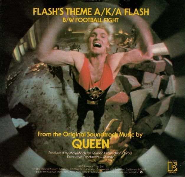 Queen 'Flash' US 7" back sleeve