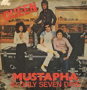 Queen 'Mustapha' Yugoslavian 7" front sleeve