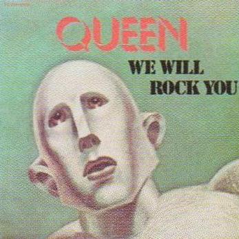 Queen 'We Will Rock You' French 7" front sleeve