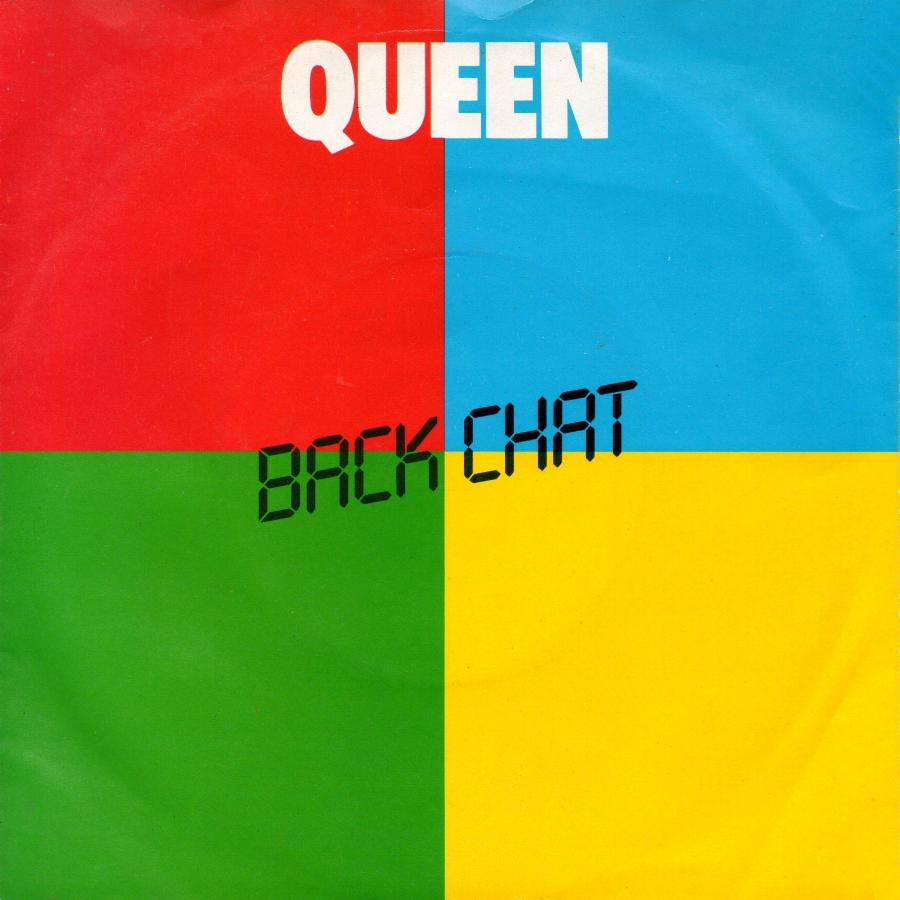 Queen 'Back Chat' UK 7" front sleeve