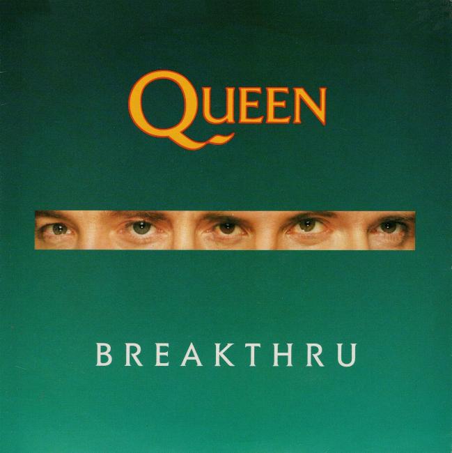 Queen 'Breakthru' UK 7" front sleeve