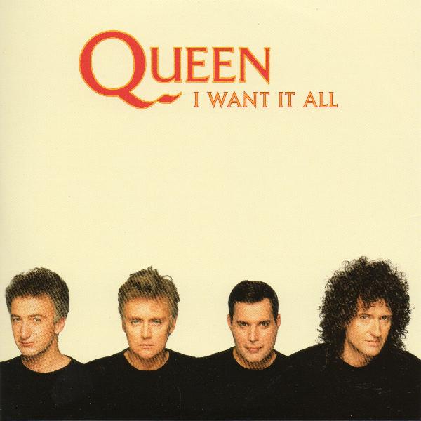 Queen 'I Want It All' UK Singles Collection CD front sleeve