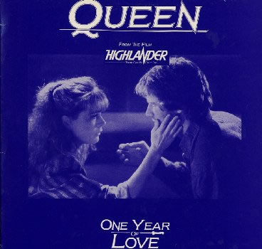 Queen 'One Year Of Love' French promo front sleeve