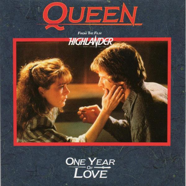 Queen 'One Year Of Love' UK Singles Collection CD front sleeve