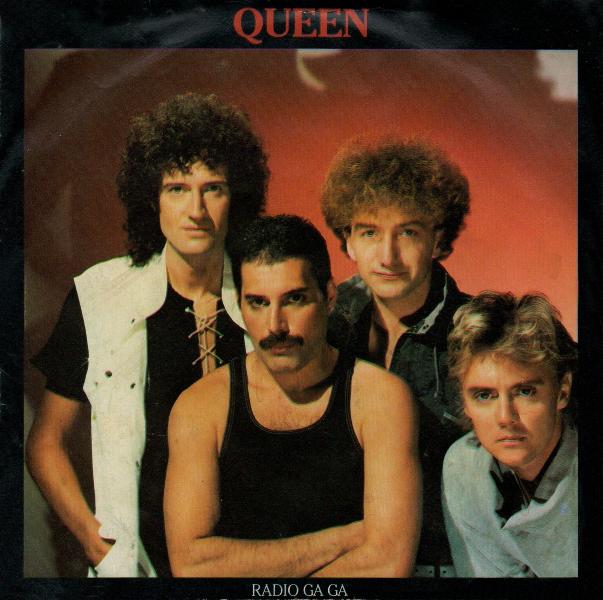 Queen 'Radio Ga Ga' UK 7" front sleeve