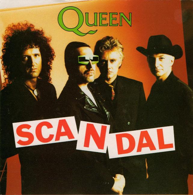 Queen 'Scandal' UK 7" front sleeve