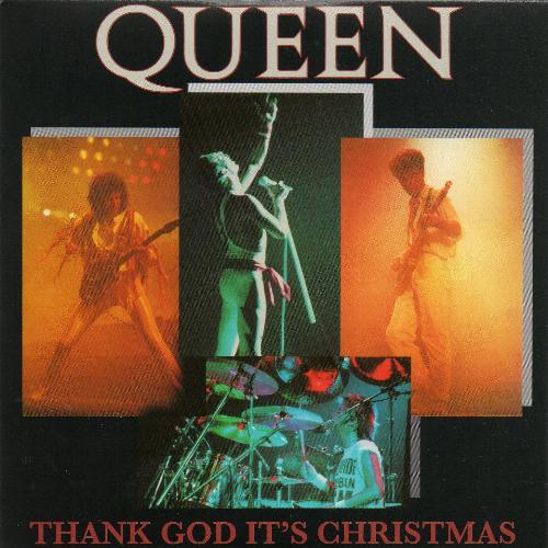 Queen 'Thank God It's Christmas' UK Singles Collection CD front sleeve