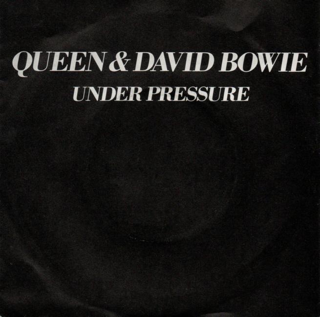 Queen 'Under Pressure' UK 7" front sleeve