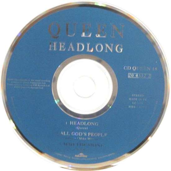 Queen 'Headlong' UK CD disc