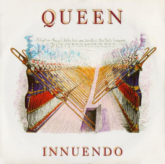 Queen 'Innuendo' UK 7" front sleeve