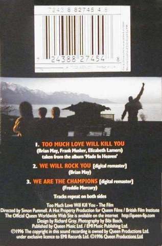 UK cassette back sleeve