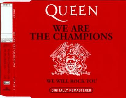 Queen 'We Are The Champions' Netherlands CD front sleeve