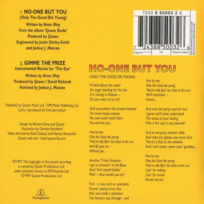 French CD back sleeve