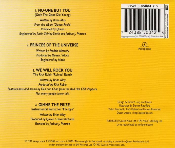 Dutch CD back sleeve