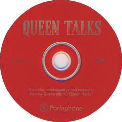 Queen 'Queen Talks' UK promo CD disc