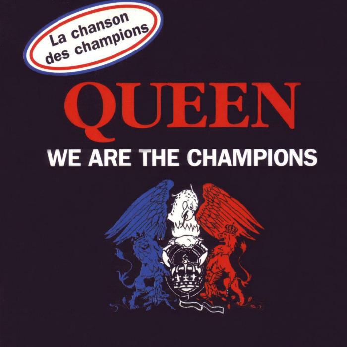 Queen 'We Are The Champions' French CD front sleeve