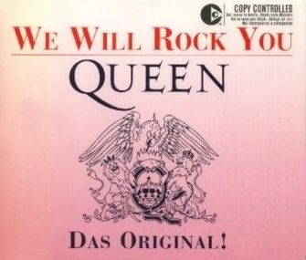Queen 'We Will Rock You' German CD front sleeve