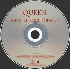 Queen 'We Will Rock You' Japanese promo CD disc