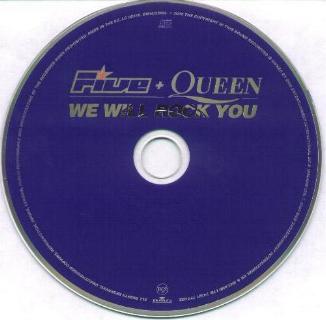 Queen + Five 'We Will Rock You' UK CD2 disc