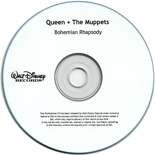 Queen + The Muppets 'Bohemian Rhapsody' UK promo CD disc