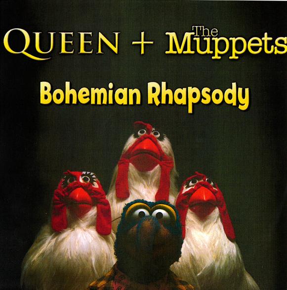 Queen + The Muppets 'Bohemian Rhapsody' UK promo CD front sleeve