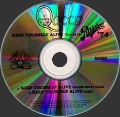 Queen 'Keep Yourself Alive' US promo CD disc