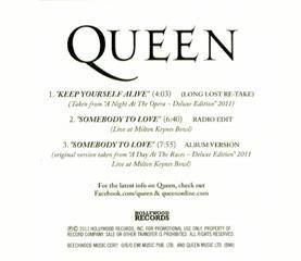 Queen 'Queen 40' US promo CD back sleeve