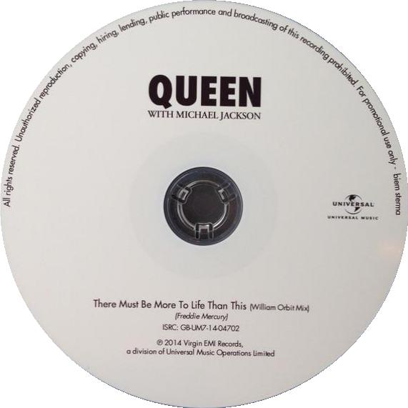 Queen 'There Must Be More To Life Than This' Netherlands promo CD disc