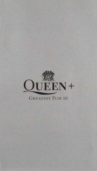 Queen 'Greatest Flix III' UK VHS booklet front sleeve