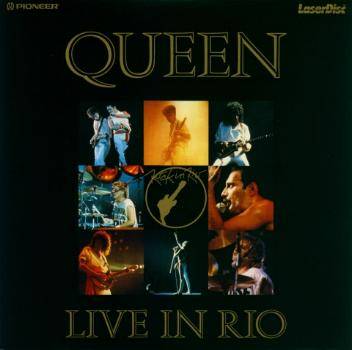 Queen 'Live In Rio' European laserdisc front sleeve