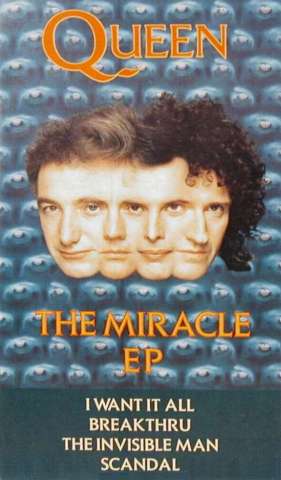 Queen 'The Miracle EP' UK VHS front sleeve