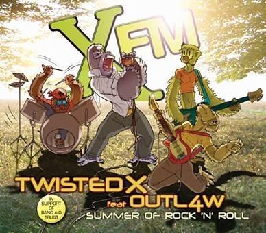 Twisted X feat. Outl4w 'Summer Of Rock 'n' Roll' UK CD front sleeve