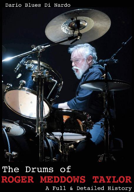 Roger Taylor 'The Drums Of Roger Meddows Taylor' book front sleeve