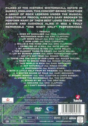 Band Du Lac 'One Night Only Live' UK DVD back sleeve