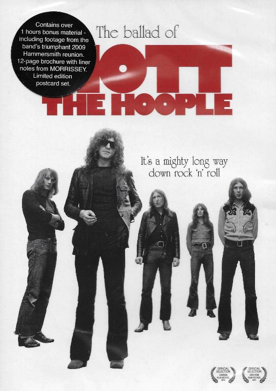 'The Ballad Of Mott The Hoople' DVD stickered front sleeve