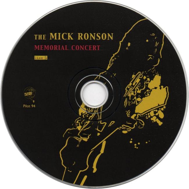 Various Artists 'The Mick Ronson Memorial Concert' CD reissue disc 1