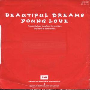 Roger Taylor 'Beautiful Dreams' Portuguese 7" back sleeve
