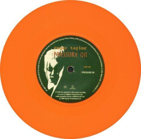 Roger Taylor 'Pressure On' UK 7" coloured vinyl