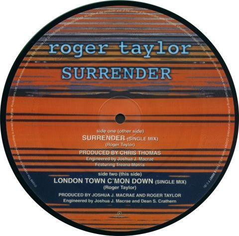 Roger Taylor 'Surrender' UK 7" picture disc