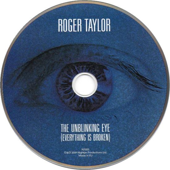 Roger Taylor 'The Unblinking Eye' UK CD disc