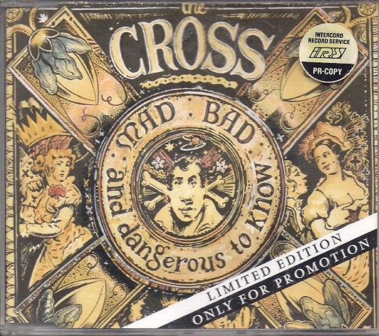 The Cross 'Mad, Bad And Dangerous To Know' UK CD promo front sleeve