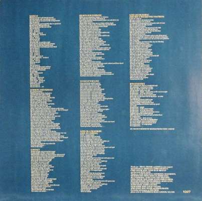 The Cross 'Shove It' UK LP inner sleeve