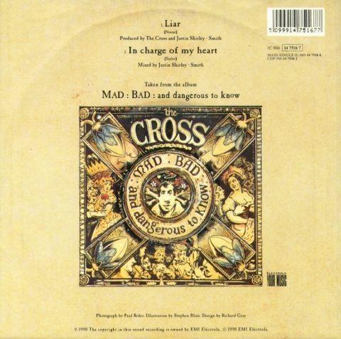 The Cross 'Liar' German 7" back sleeve