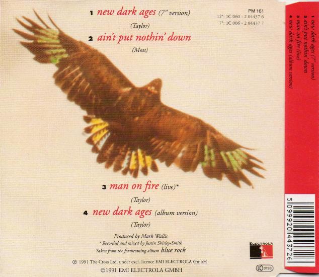 The Cross 'New Dark Ages' German CD back sleeve