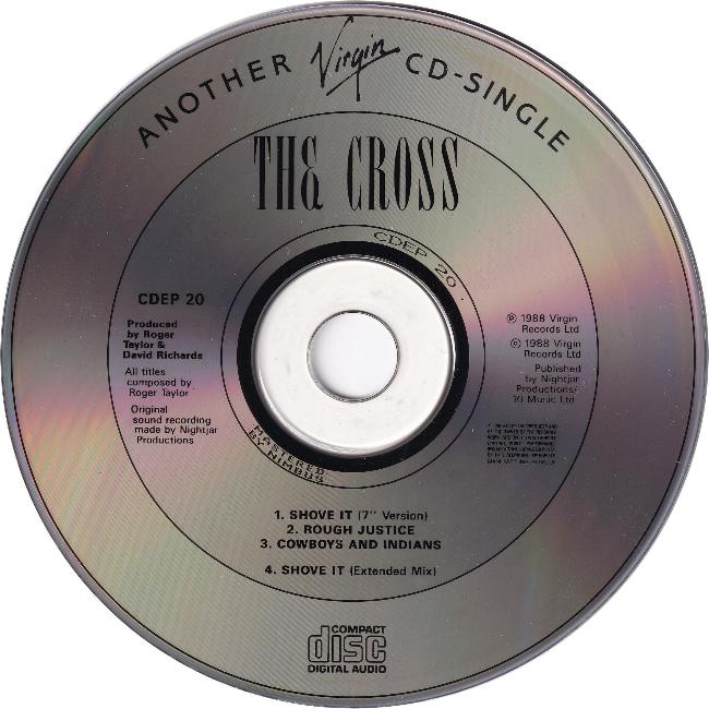 The Cross 'Shove It' UK CD disc